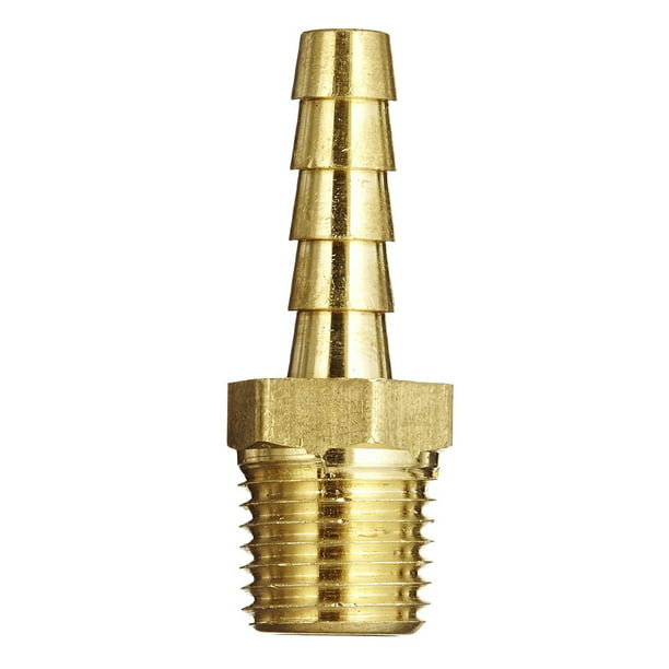 14 NPT Male Thread for Hose 2 X 3/8" Male Barb to 1/2" NPT Nylon Adapter  1/2"